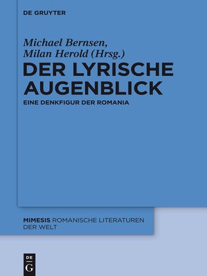 cover image of Der lyrische Augenblick